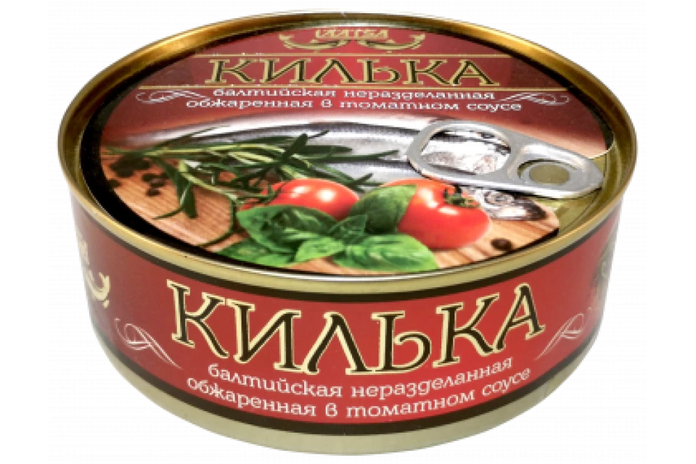 Килька балтийская в томатном соусе обжаренная 240 гр