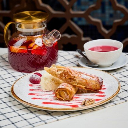 Штрудель с грушей