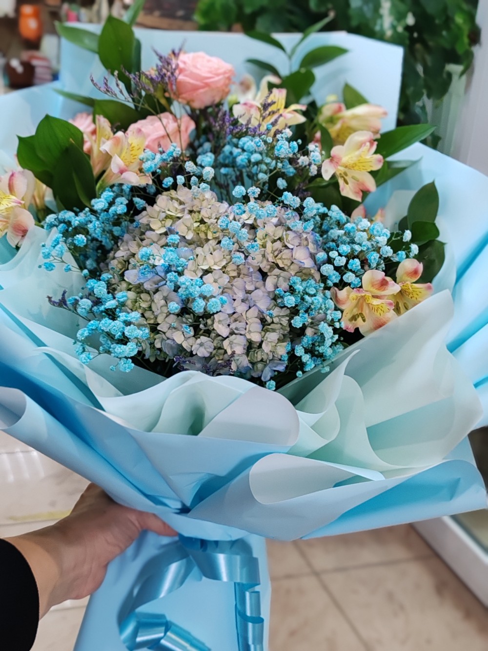 Букет с Гортензией №5