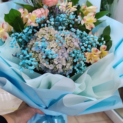 Букет с Гортензией №5