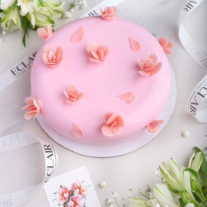 Торт муссовый розовый