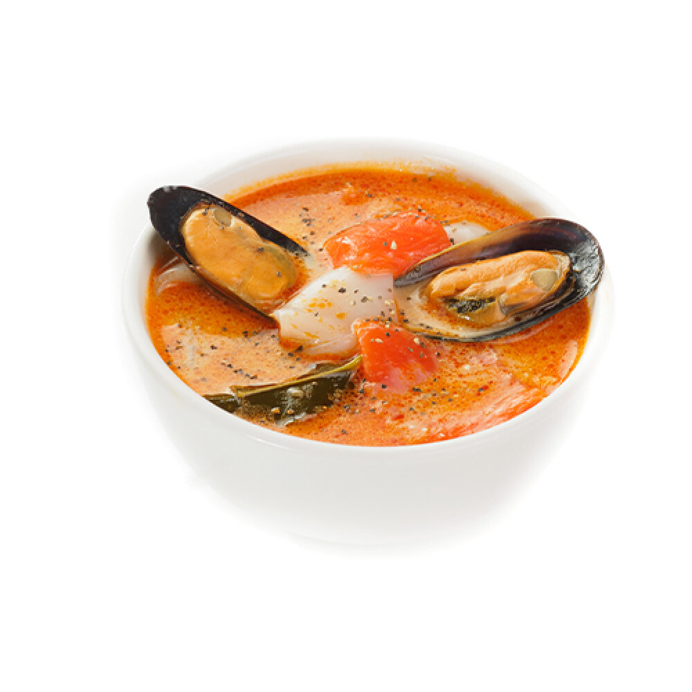 Острый Камчатский суп с рыбой и морепродуктами