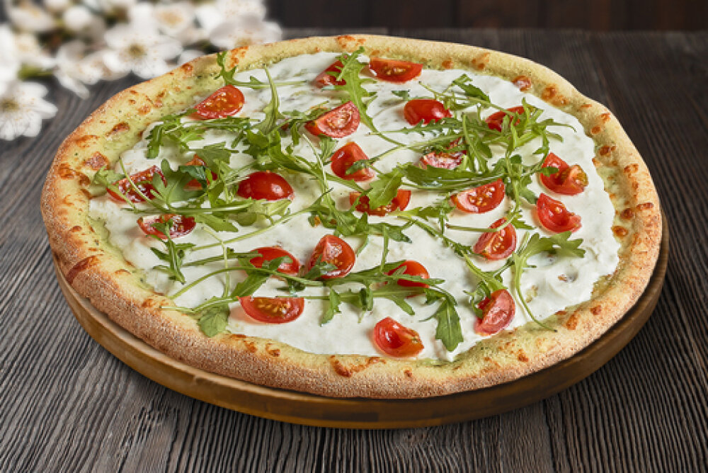 Пицца «Вегетарианская» в сливочном соусе