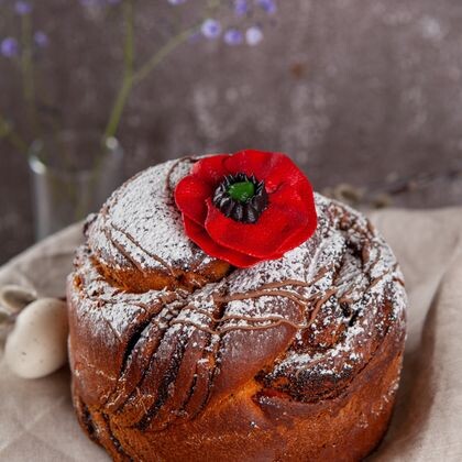 550г Кулич краффин Маковый (в продаже с 07.04)