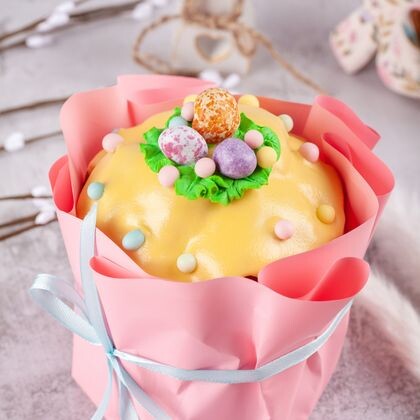 350г Кулич Творожный ! (в продаже с 07.04)