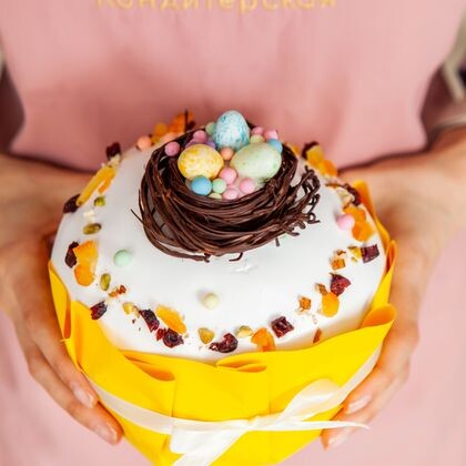 550 г Кулич Пасхальный (гнездо) (в продаже с 07.04)