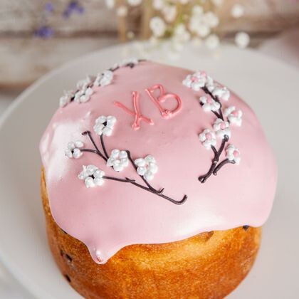 550 г Кулич Пасхальный (сакура) (в продаже с 07.04)