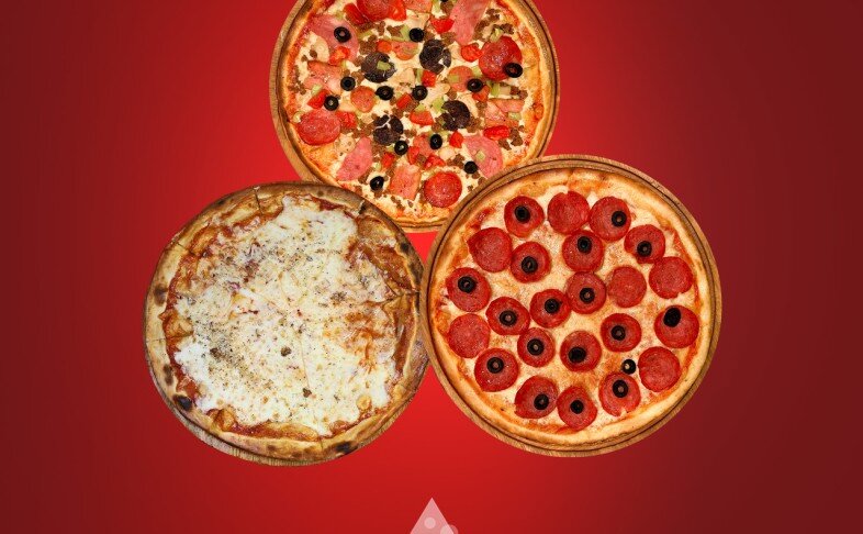 Тройка 5-32 размер(Супер Ассорти, Сырная,Дабл  Пепперони)