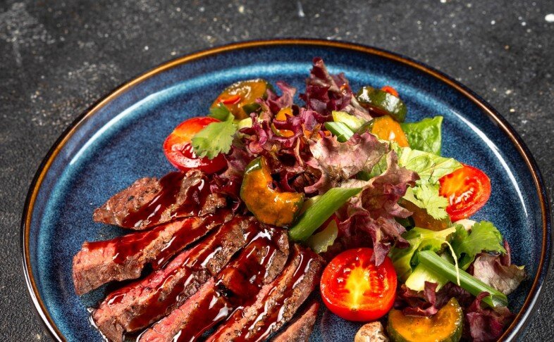 Стейк салат