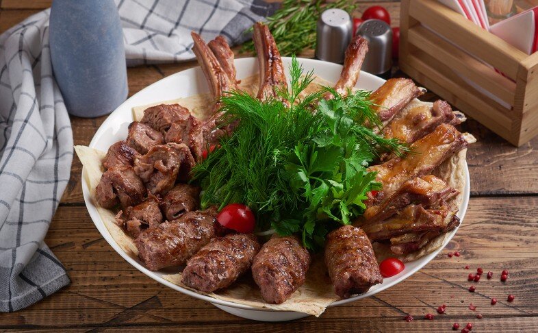 Ассорти шашлыков из баранины