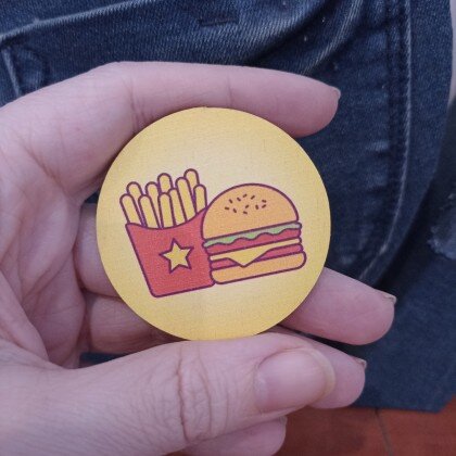 Значок деревянный 1