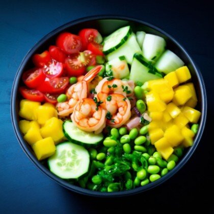 Поке с креветками