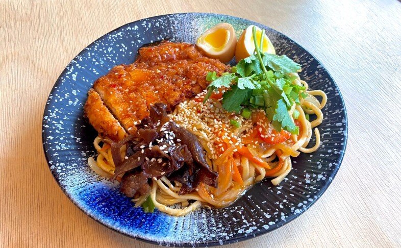 Вок-лапша/рис с хрустящим цыпленком