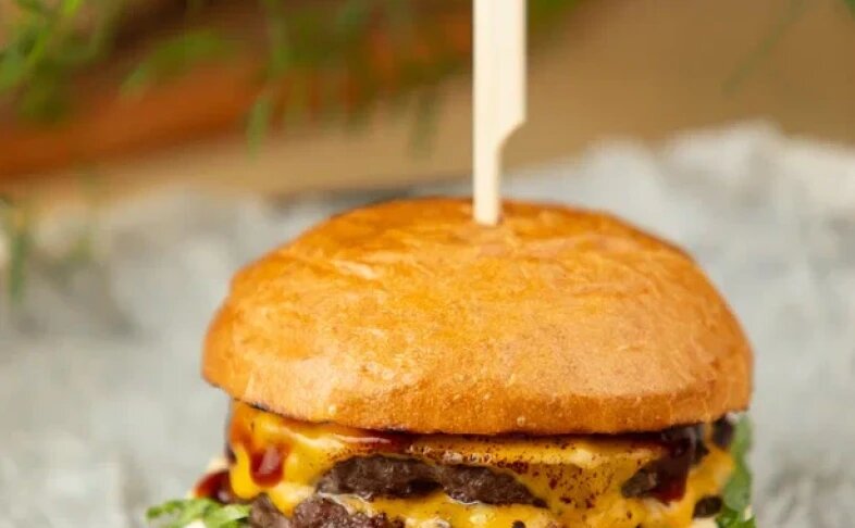 Мощный дабл бургер