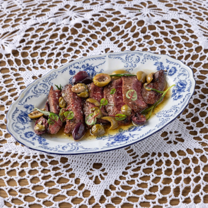 Стейк из говядины Топ Блейд, с розмариновым маслом