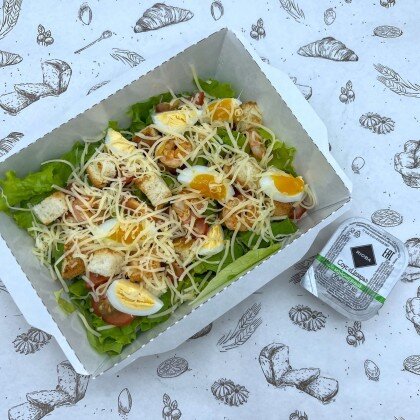 Салат "Цезарь" с курицей