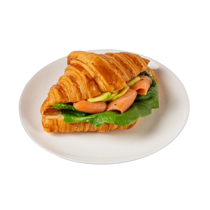 Круассан со семгой