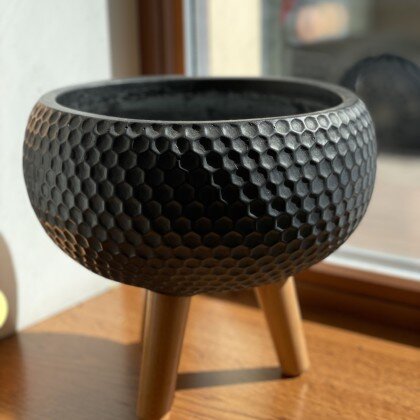 Кашпо на ножках «Чаша Ханни» (файберстоун)