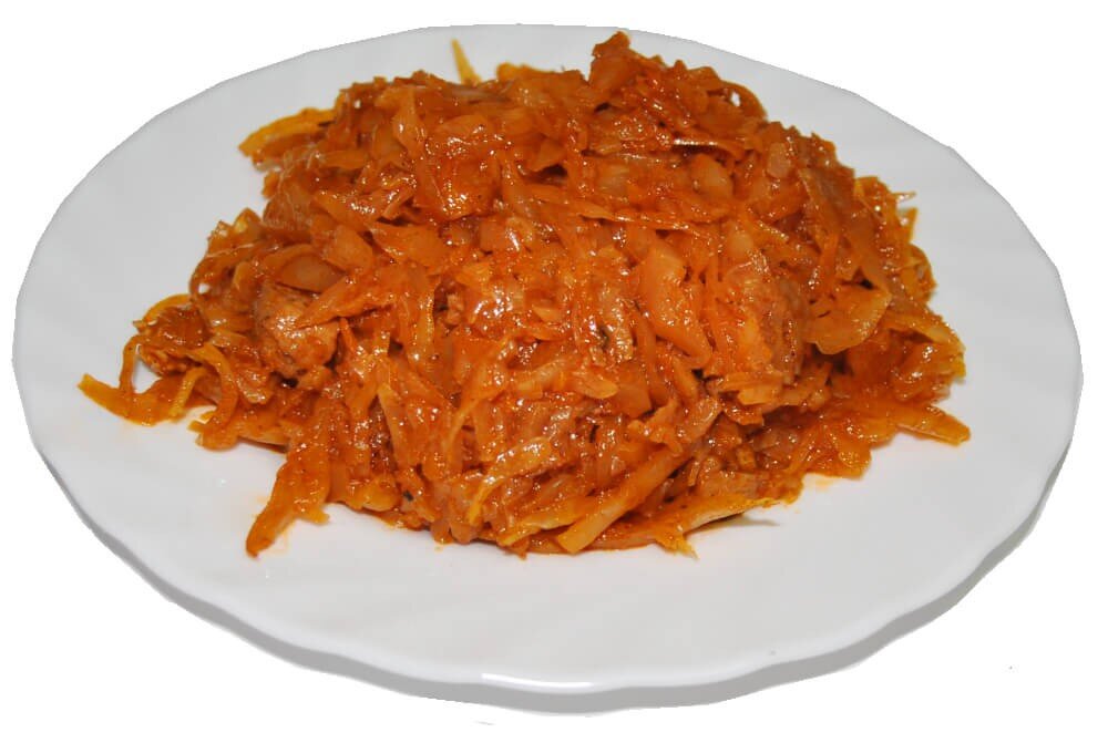 Капуста тушеная с мясом