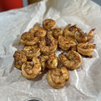 Шашлык из креветок