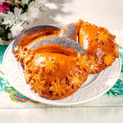 Московский сдобный калач с грушей (3 шт)