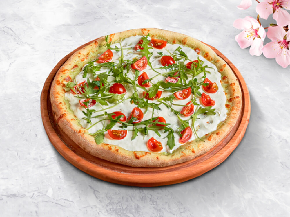 Пицца «Вегетарианская в сливочном соусе»