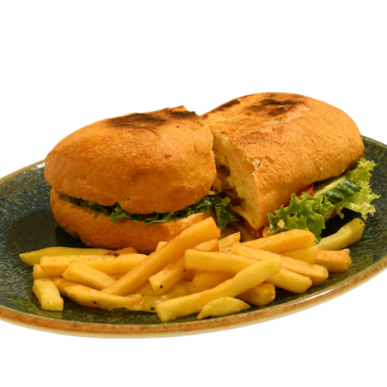 Панини с ветчиной + гарнир