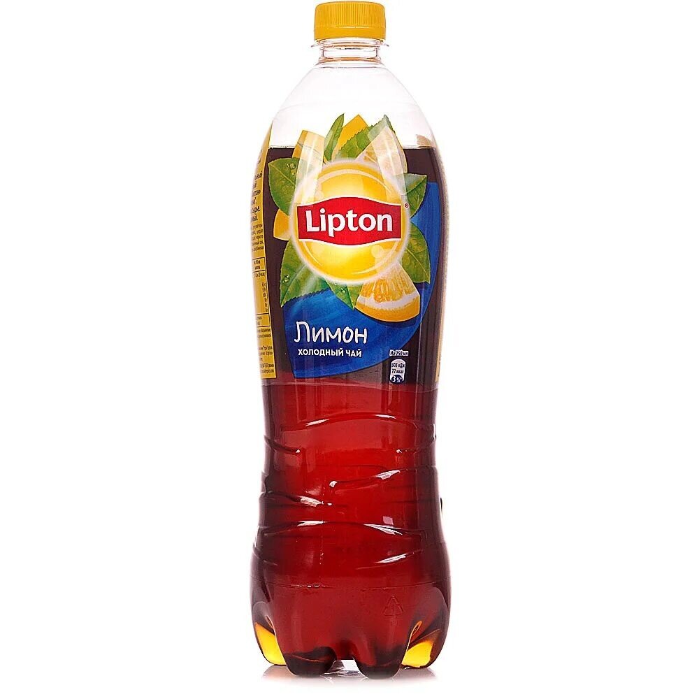 Холодный чёрный чай "Lipton Лимон"