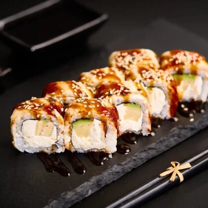 Ролл "Сливочный угорь" премиум | халяль