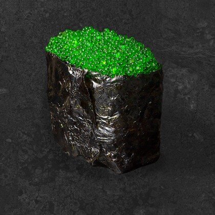 Суши «Тобико» зелёная