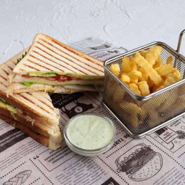 Сэндвич Комбо с лососем