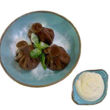 Хинкали с вишней