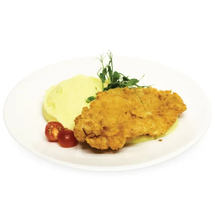 Шницель куриный с картофельным пюре