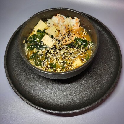 Мисо с тигровой креветкой