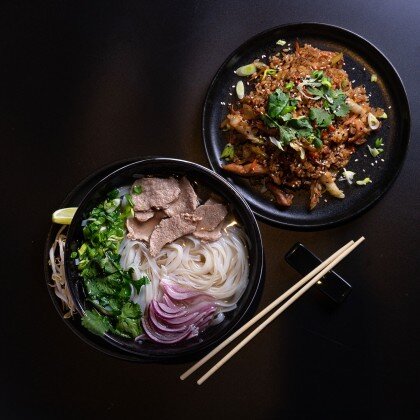 ФО БО ﴾1/2 порции﴿ + РИС С КУРИЦЕЙ