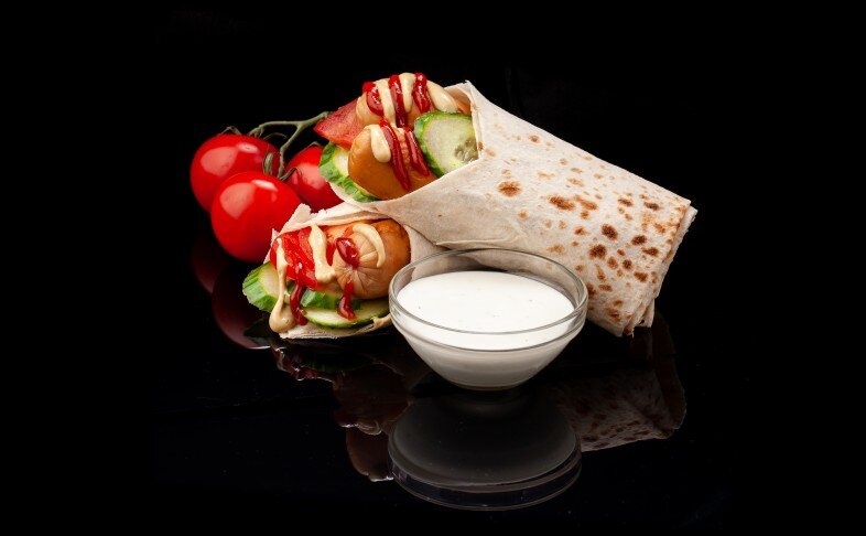 Колбаска в лаваше