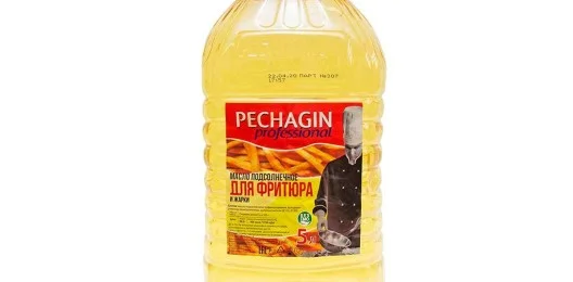 Масло подсолнечное Pechagin Professional для фритюра и жарки, 5л