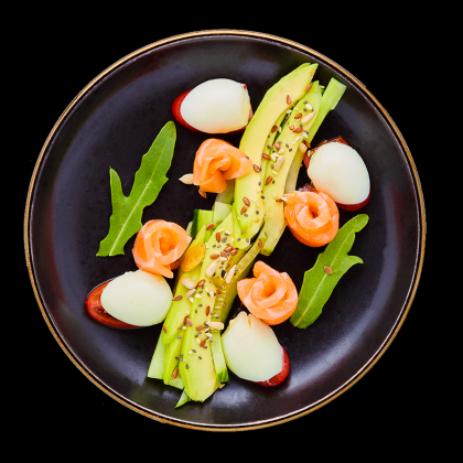 Салат "Токио с лососем"