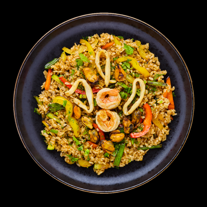 Рис с морепродуктамим