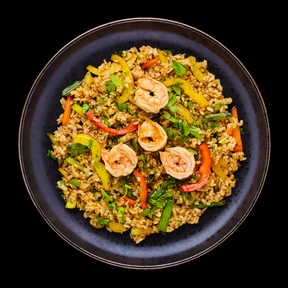 Рис с креветками