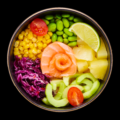 Поке с лососем