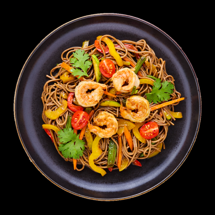 Соба с креветками