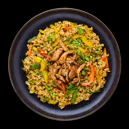 Рис с курицей