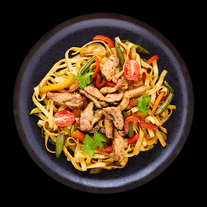 Удон с курицей