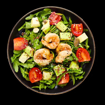 Салат "Осака с креветками"