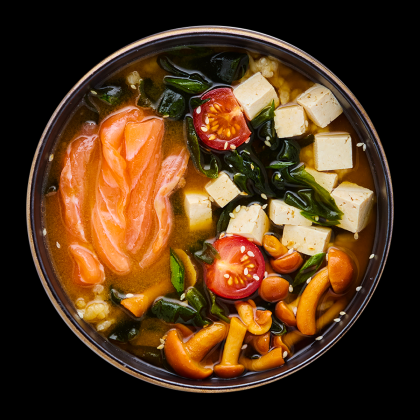 Мисо суп с лососем