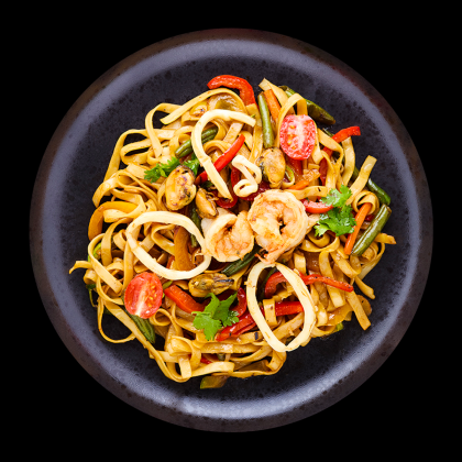 Удон с морепродуктамим