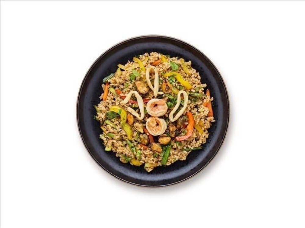 Рис с морепродуктами