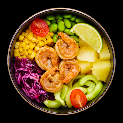 Поке с креветками