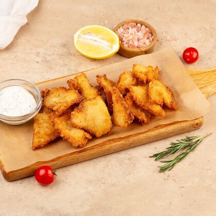 Хрустящий кальмар с соусом халапеньо